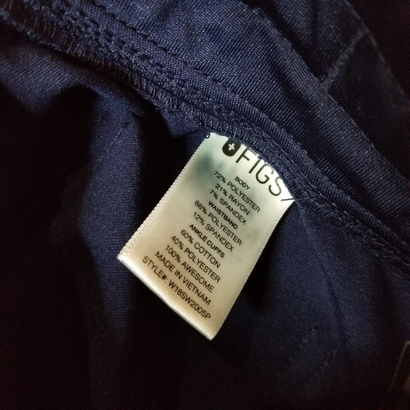 Figs Zamora jogger scrubs pant navy blue XS petite - Picture 5 of 10